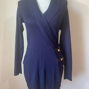 I.N.C International Concepts Blue wrap dress